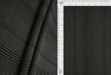 1 Yard Variegated Jacquard Rib Fabric 52/54 Inch Wide Polyester Rayon Spandex Blend