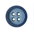 Rimmed Blue 4-Hole Button - 40L/25.5mm