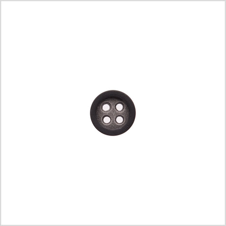 Rimmed Gray 4-Hole Button - 18L/11.5mm