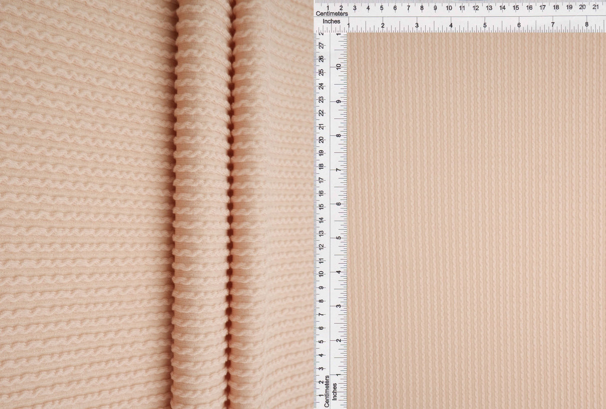 Double Knit Rib Stretch Fabric