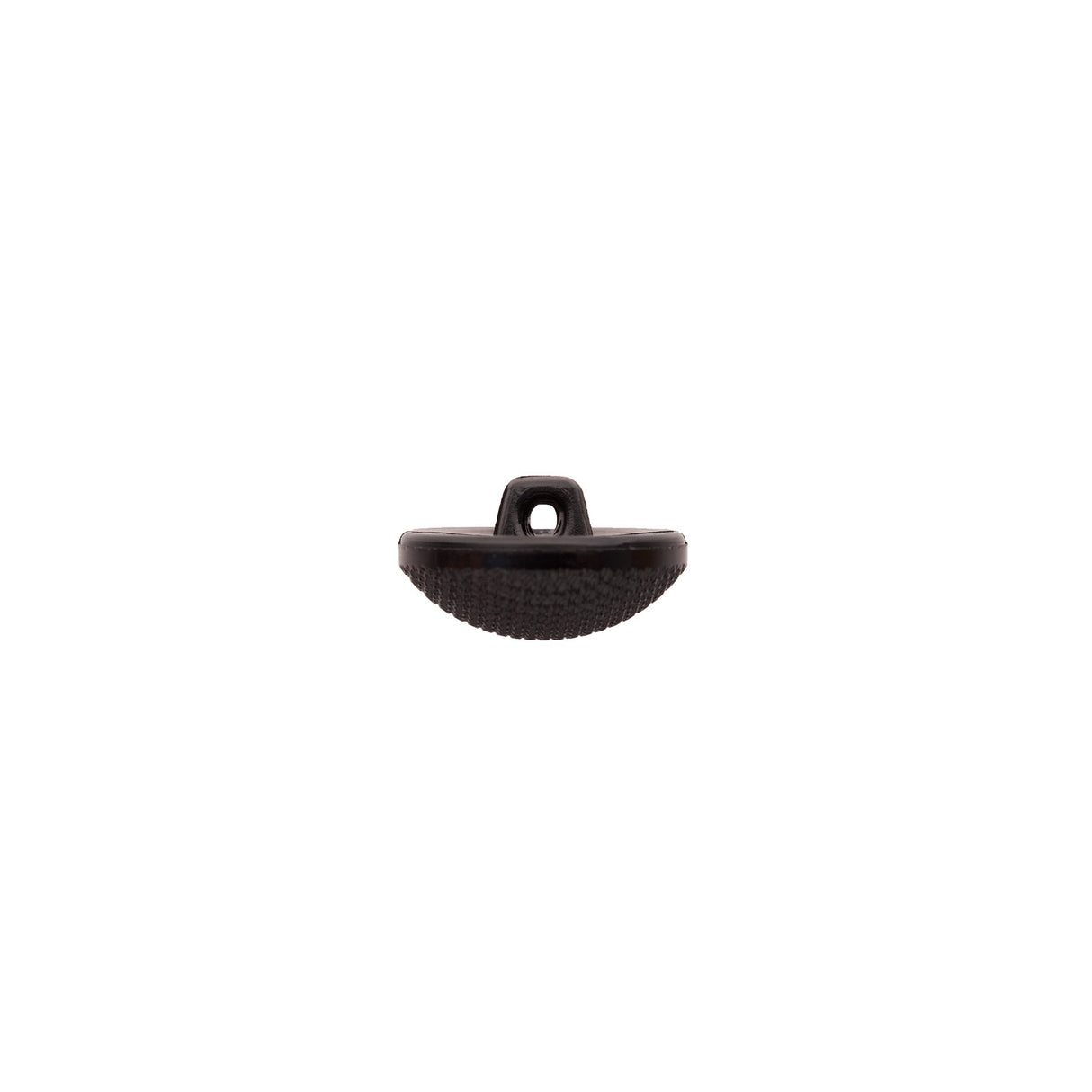 Italian Black Textured Shank Back Button - 24L/15mm