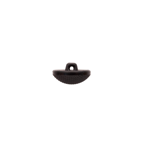 Italian Black Textured Shank Back Button - 24L/15mm