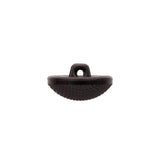 Italian Black Textured Shank Back Button - 36L/23mm