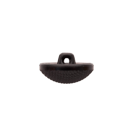 Italian Black Textured Shank Back Button - 36L/23mm