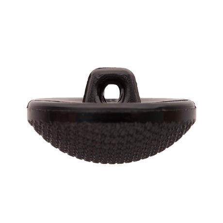 Italian Black Textured Shank Back Button - 44L/28mm