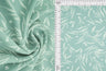 Cey Leaf Print Fabric 1 Yard Lightweight Drapey Polyester 58/59" Wide