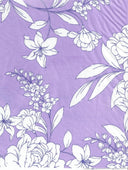 1 yarda de tela estampada floral DTY 190 GSM mezcla de poliéster y spandex 58/60" de ancho