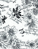 1 yarda de tela estampada floral DTY 190 GSM mezcla de poliéster y spandex 58/60" de ancho