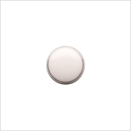 Italian White Shank Back Button - 17L/10.5mm