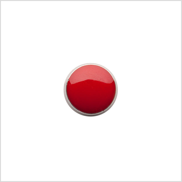 Italian Red Shank Back Button - 17L/10.5mm