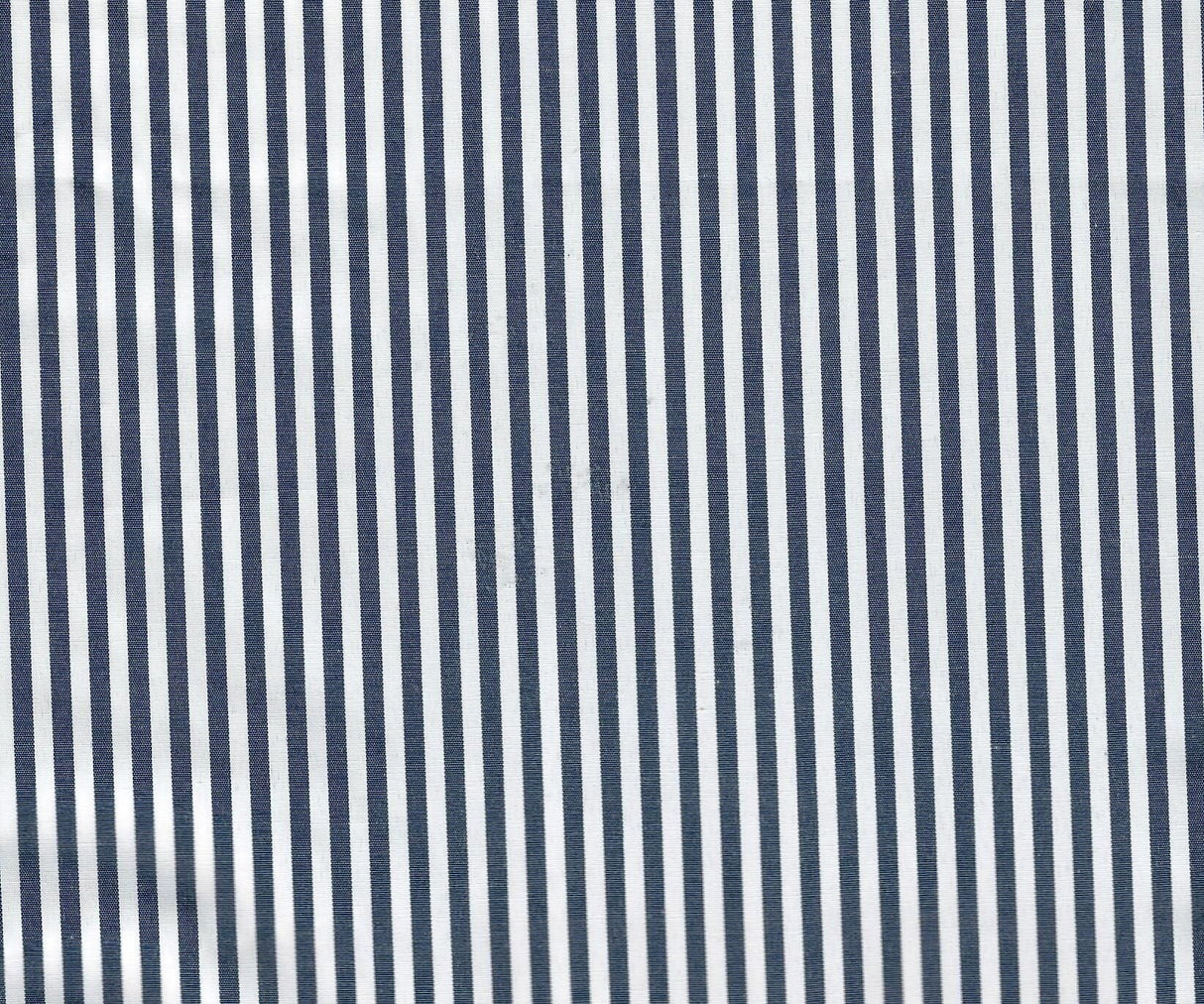 Poplin Stripe Woven Navy