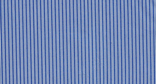 Pinstripe Poplin Woven Fabric Blue