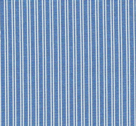Pinstripe Poplin Woven Fabric Blue