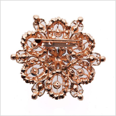 Italian Multicolor Rhinestone Brooch