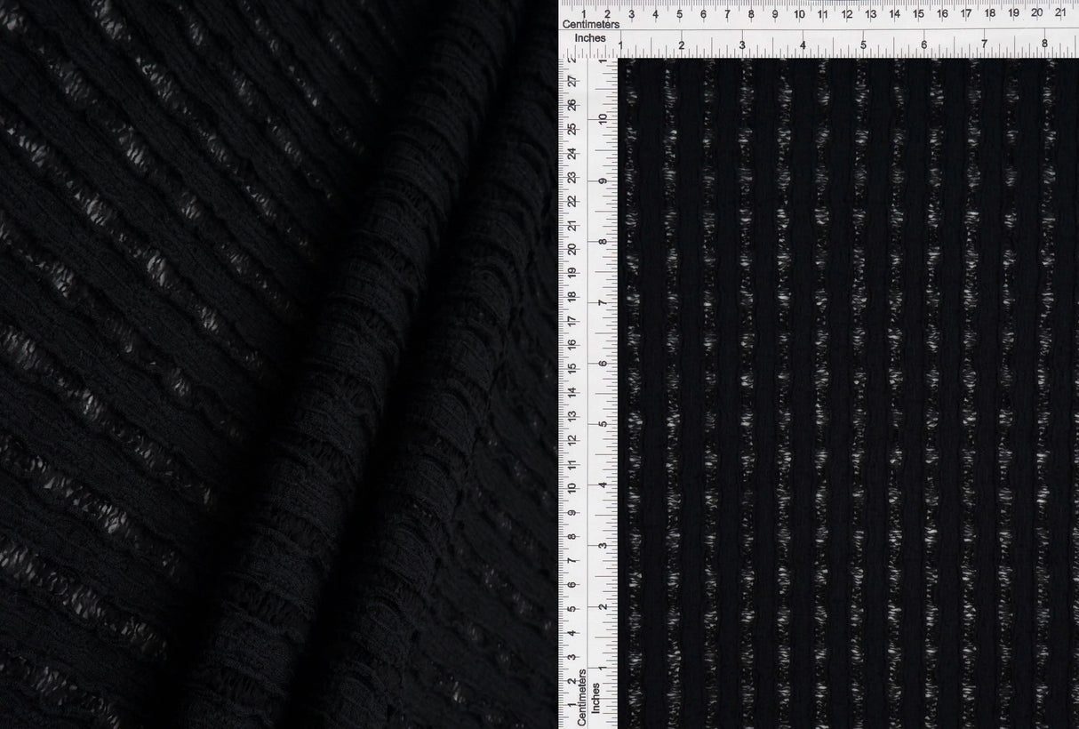 Lady Jane Stripe Lace Fabric 1 Yard Soft Stretch Delicate Material 53/54" Wide