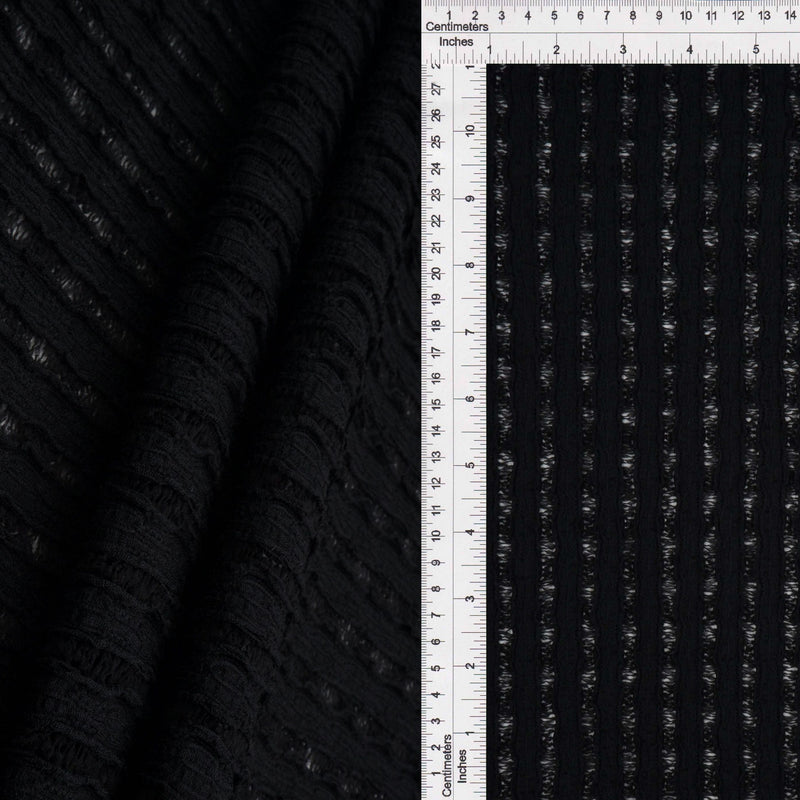 Stripe Lace Stretch Fabric