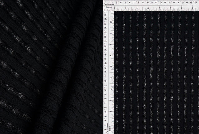 Stripe Lace Stretch Fabric