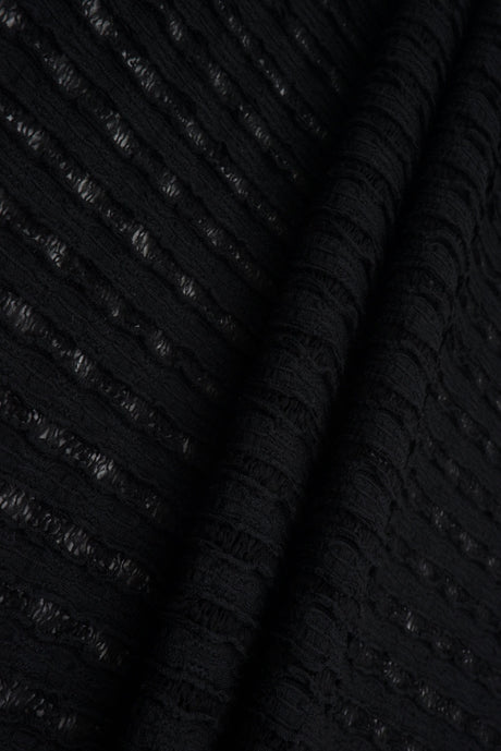 Stripe Lace Stretch Fabric