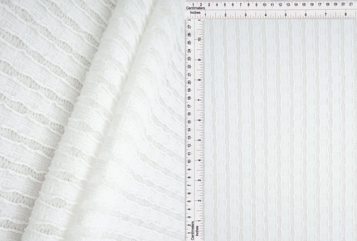 Stripe Lace Stretch Fabric