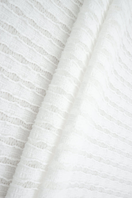 Stripe Lace Stretch Fabric