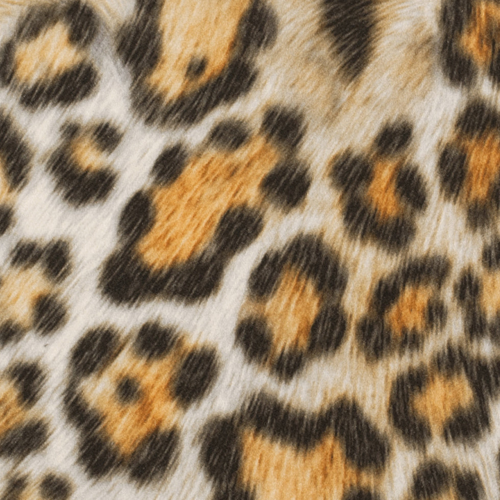 Jaguar Printed Micro-Polyester and Cotton