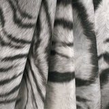 Black/White Zebra Printed Micro-Polyester and Cotton