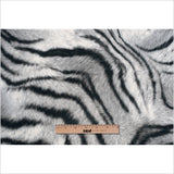 Black/White Zebra Printed Micro-Polyester and Cotton
