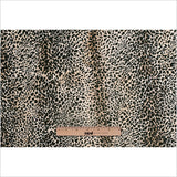 Black/Beige Cheetah Printed Micro-Polyester and Cotton