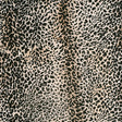 Black/Beige Cheetah Printed Micro-Polyester and Cotton