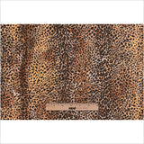 Brown/Black Cheetah Printed Micro-Polyester and Cotton