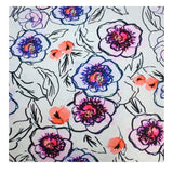 Watercolor Poppies Printed Spandex