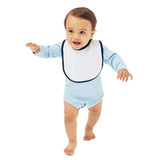 RADYAN® Infant Soft Contrast Trim Jersey Bib