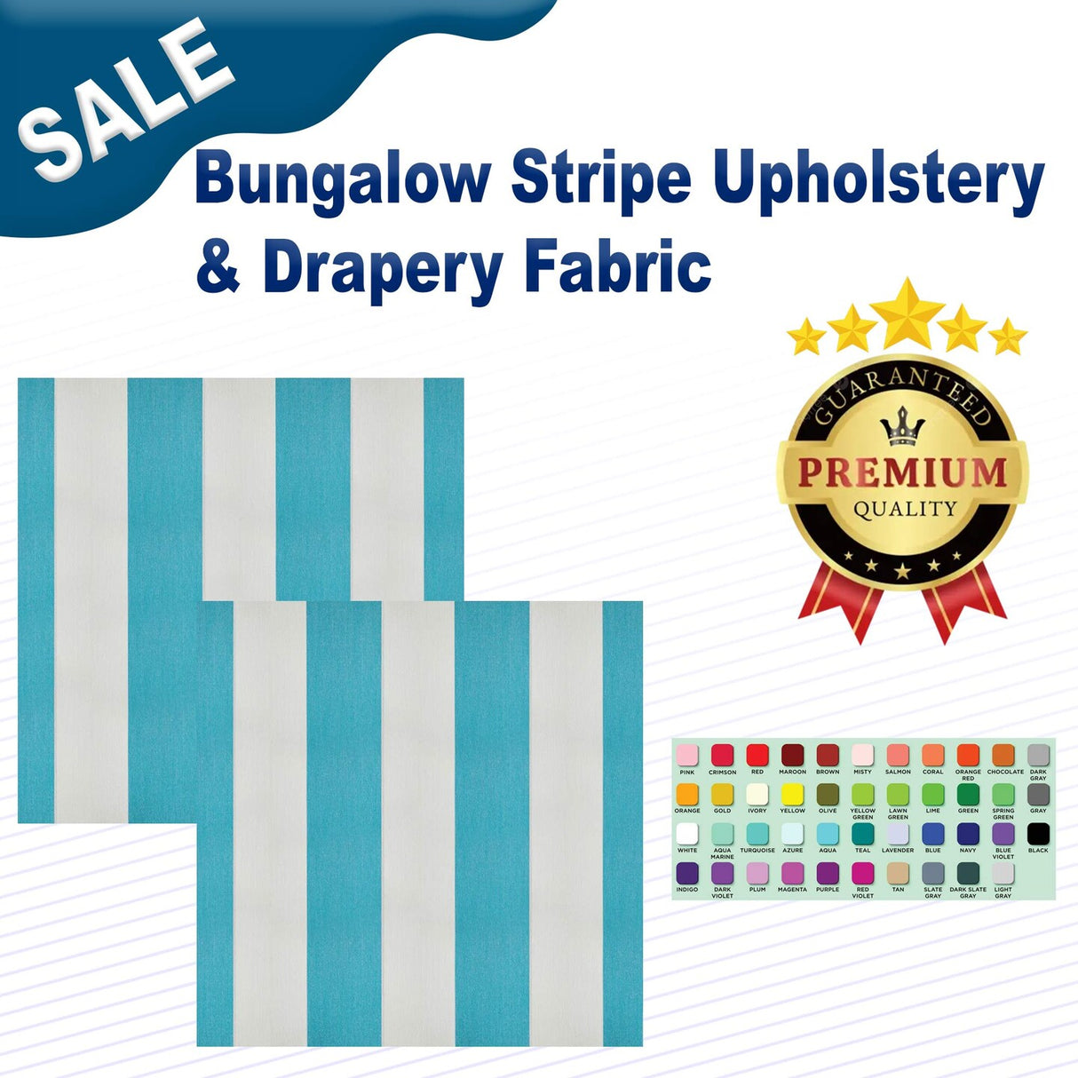 Bungalow Stripe Upholstery & Drapery Fabric