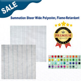 1 Yard Summation Sheer Wide Polyester Flame Retardant