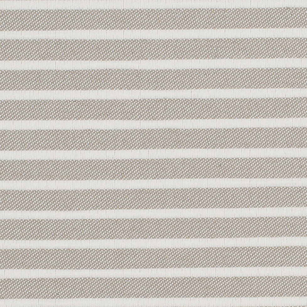 Spanish Beige/White Striped Polyester Blended Woven