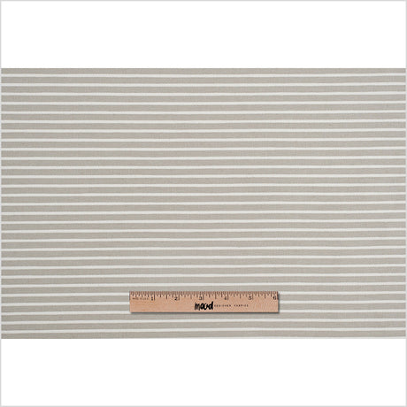 Spanish Beige/White Striped Polyester Blended Woven