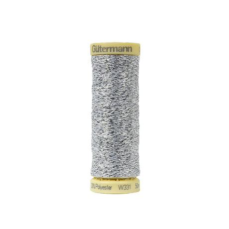 Gutermann Metallic Effect Thread 50m - 041 Silver