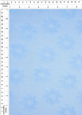 1 Yard Daisy Floral Towel Jacquard Knit Fabric 250 GSM, 58/60? Wide Polyester Spandex Blend