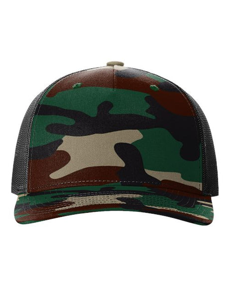 Richardson Printed Five-Panel Trucker Cap