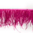 6" Single Ply Pink Ostrich Fringe