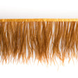 6" Single Ply Ochre Ostrich Fringe