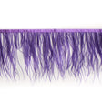 6" Single Ply Purple Ostrich Fringe