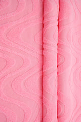 Jacquard Knit Ocean Wave Pink