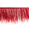 6" Single Ply Red Ostrich Fringe
