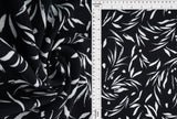 Cey Leaf Print Fabric 1 Yard Lightweight Drapey Polyester 58/59" Wide