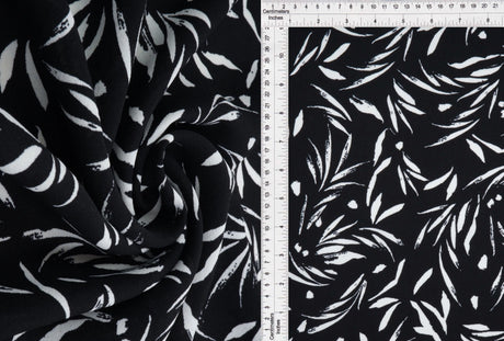 1 Yard CEY Leaf Print Woven Fabric Lightweight Polyester 58/59 Inches Wide