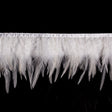 6" White Cock Feather Fringe