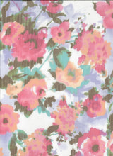 1 Yard Floral Digital Mesh Knit Fabric, 54? Wide Polyester Spandex Blend