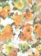 Floral Printed Mesh Fabric
