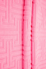 Jacquard Knit Geometric Towel Fabric